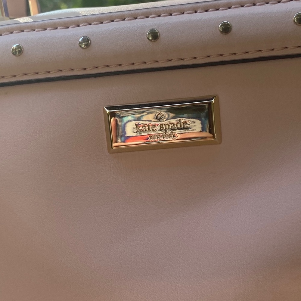 Kate Spade Pink Studded Satchel Tote Crossbody - Picture 3 of 16